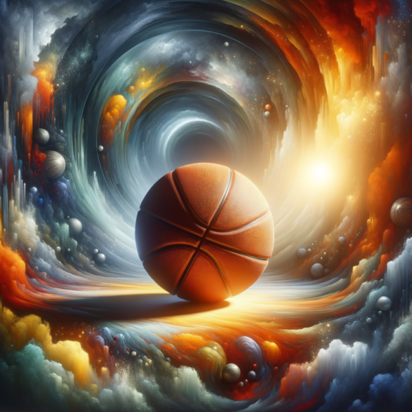 Artistic representation of basketball confidence