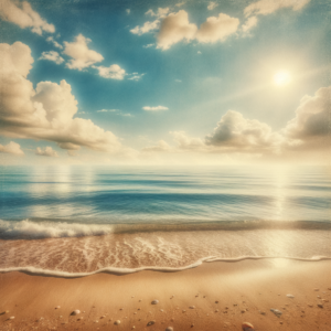 Gentle ocean waves symbolizing calm and self-reflection