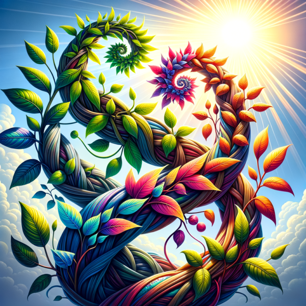 Symbolic representation of growing relationships with nature