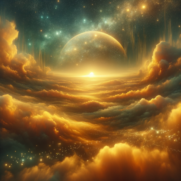 Dreamlike imagery set in celestial scenery for hypnosis support