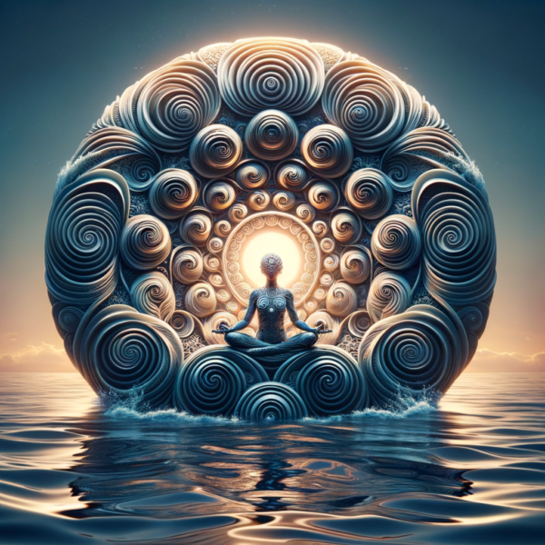 Calm hypnotic wave patterns for leader empowerment