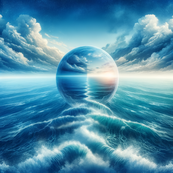 Empowering ocean image symbolizing personal development