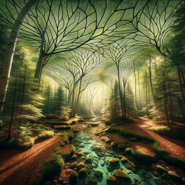 Peaceful forest glade illustrating mental calm through hypnosis