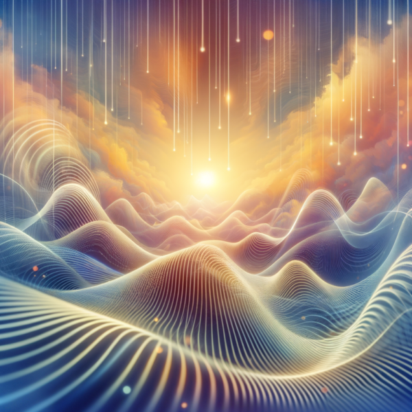 Calming sound waves for hypnosis audio session