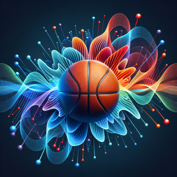 Inspiring visual of audio waves helping basketball players