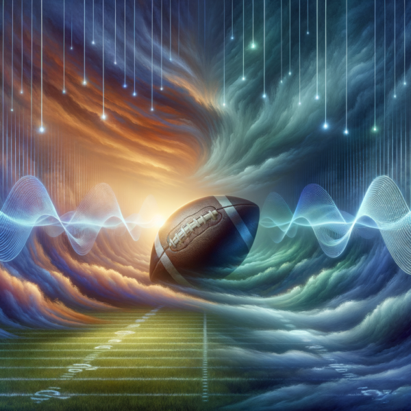 Hypnosis audio concept with football elements