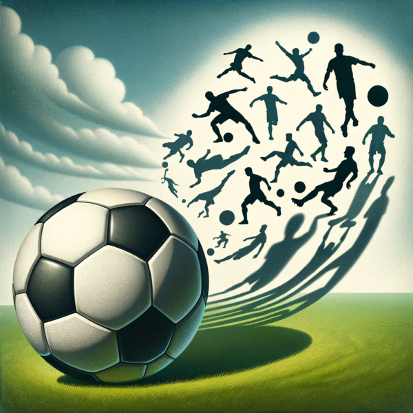 Player visualizing advanced soccer techniques