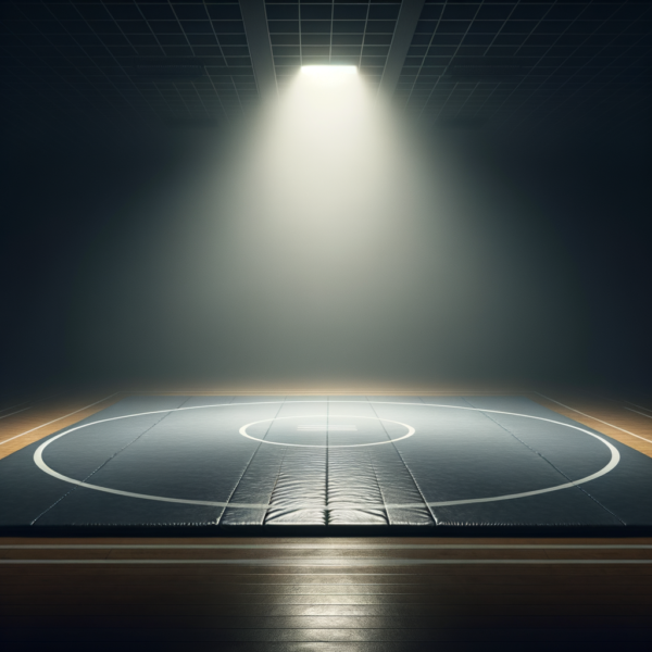 A wrestling mat symbolizing mental strength through hypnosis