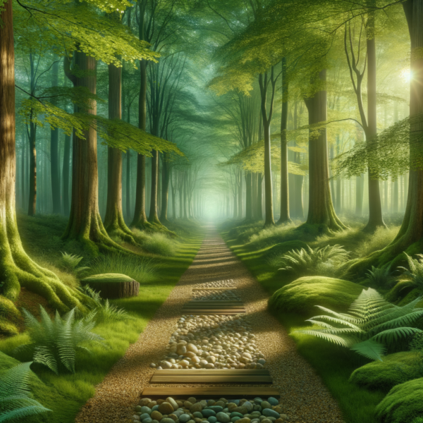 A calm and serene path leading to liberation from fears