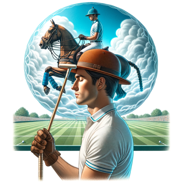 Strategic polo play visualization through hypnosis