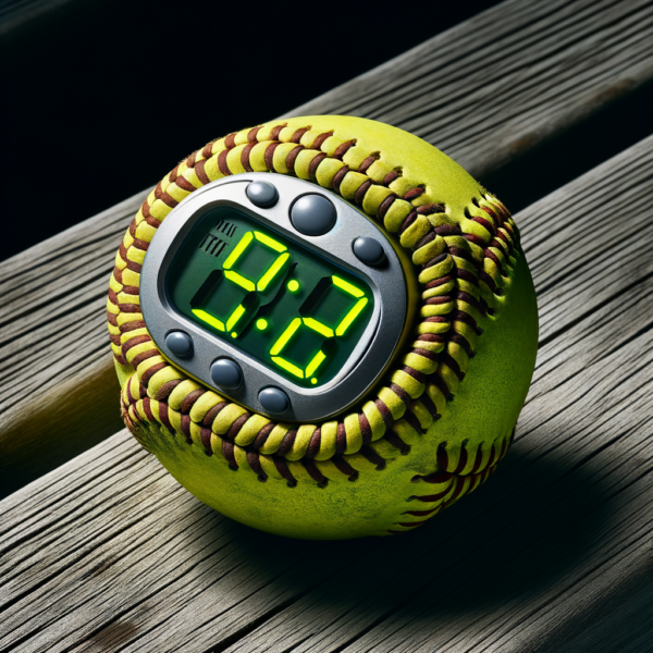 Clock and softball illustrating time-efficient training