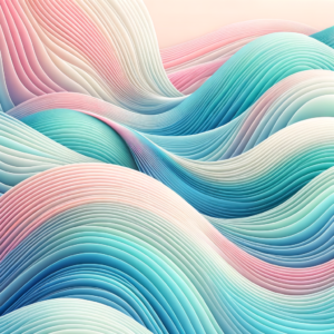 Serene abstract waves representing calming energy and confidence