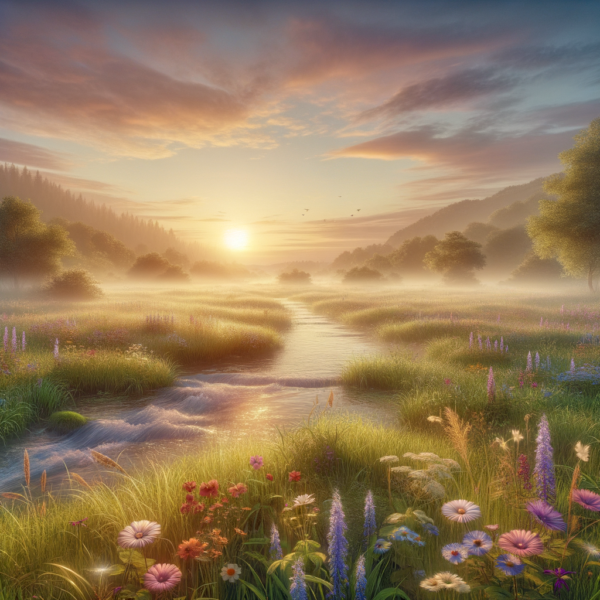 serene landscape symbolizing a focused mindset