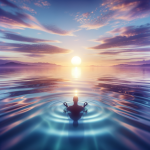 Calming ocean scene for self-discovery hypnosis