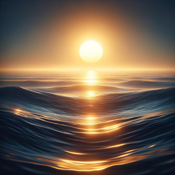 Sunrise reflecting over a calm ocean, symbolizing hope and new beginnings