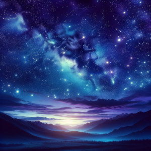 Calming night sky for restful hypnosis journey