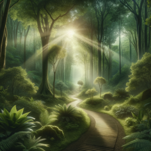 A serene natural path symbolizing a journey to motivation